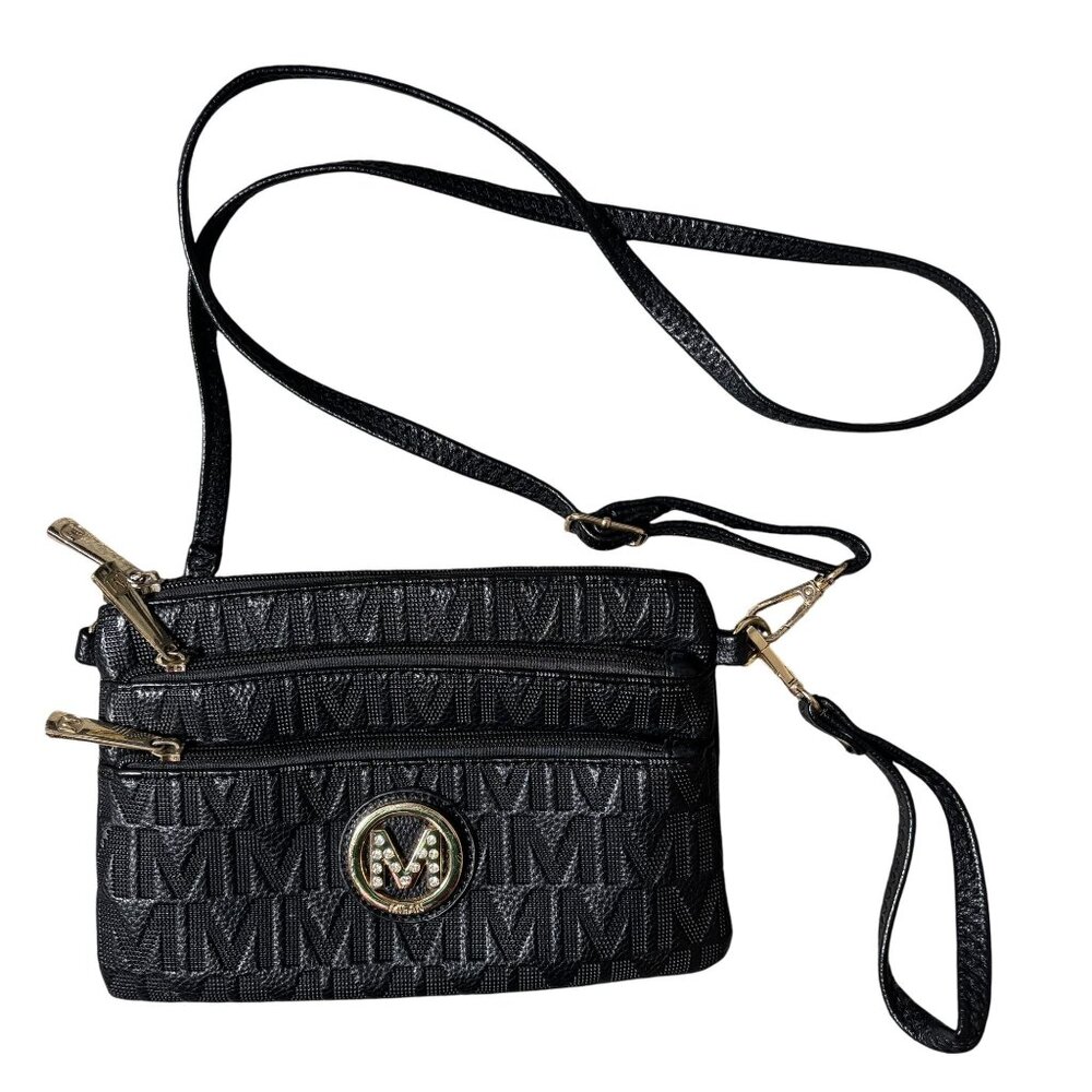 MKF Collection Crossbody Bag With Adjustable Strap Multiple Compartments Women